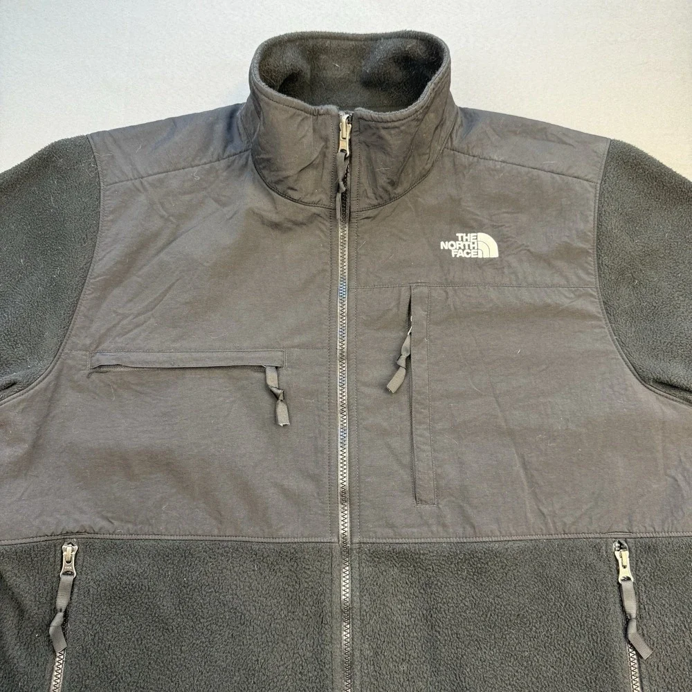 The North Face Denali Fleece Jacket Sz XL Black Polartec Retro‎ TNF Nylon top